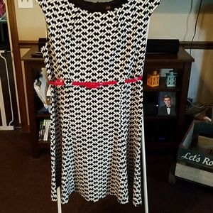 Black and white dress